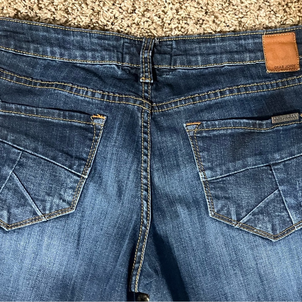 Dear John Dark Blue Straight Leg Jeans Size 29 - Picture 7 of 11